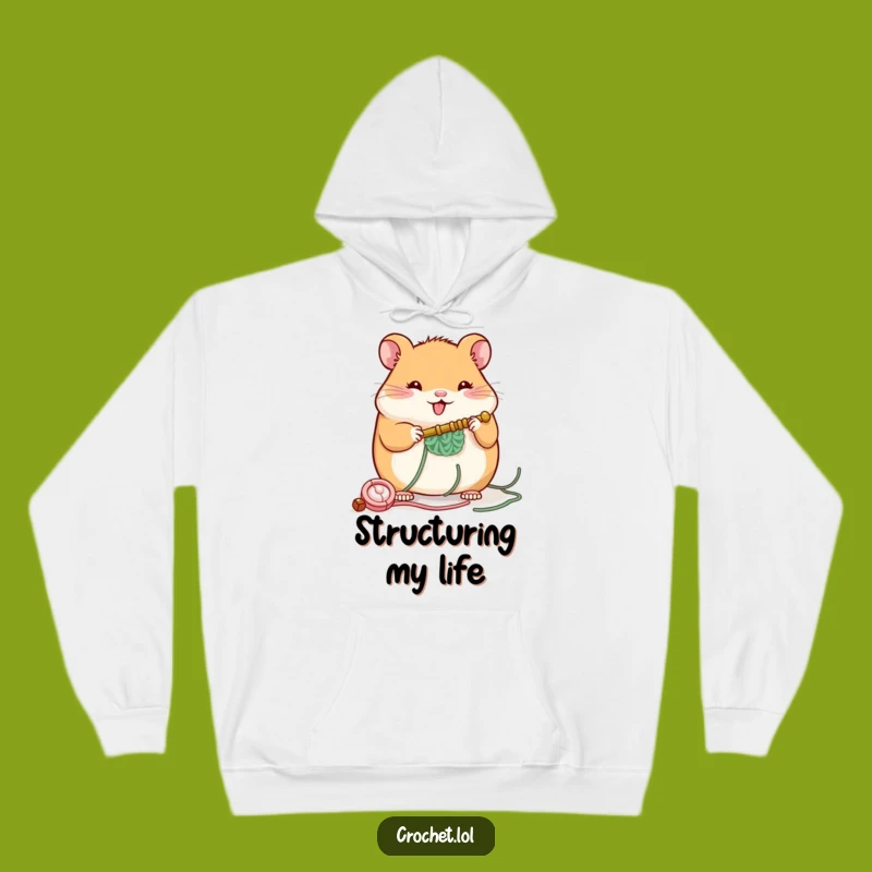 Funny Hamster Crochet Hoodie: Cozy and Cheerful Design, Great Funny Gift for Crafters