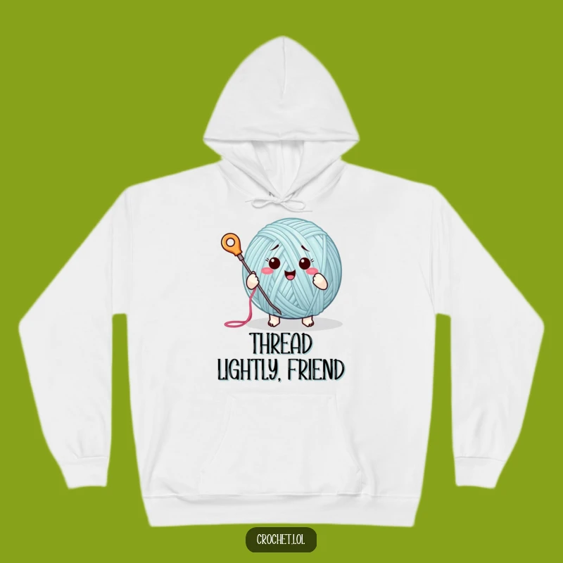 Funny Yarn Ball Hoodie: Cozy and Cute Enthusiastic Stitcher, Ideal Funny Gift for Crafters