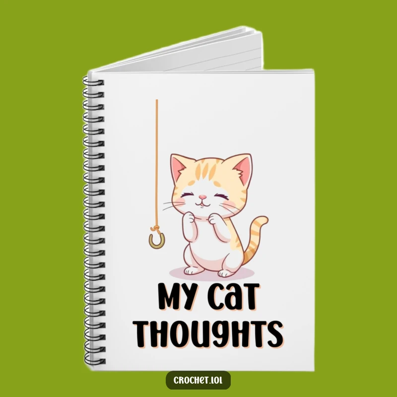 Funny Cat Yarn Notebook: Curious Ideas Journal, a Hilarious Diary for Feline Fans